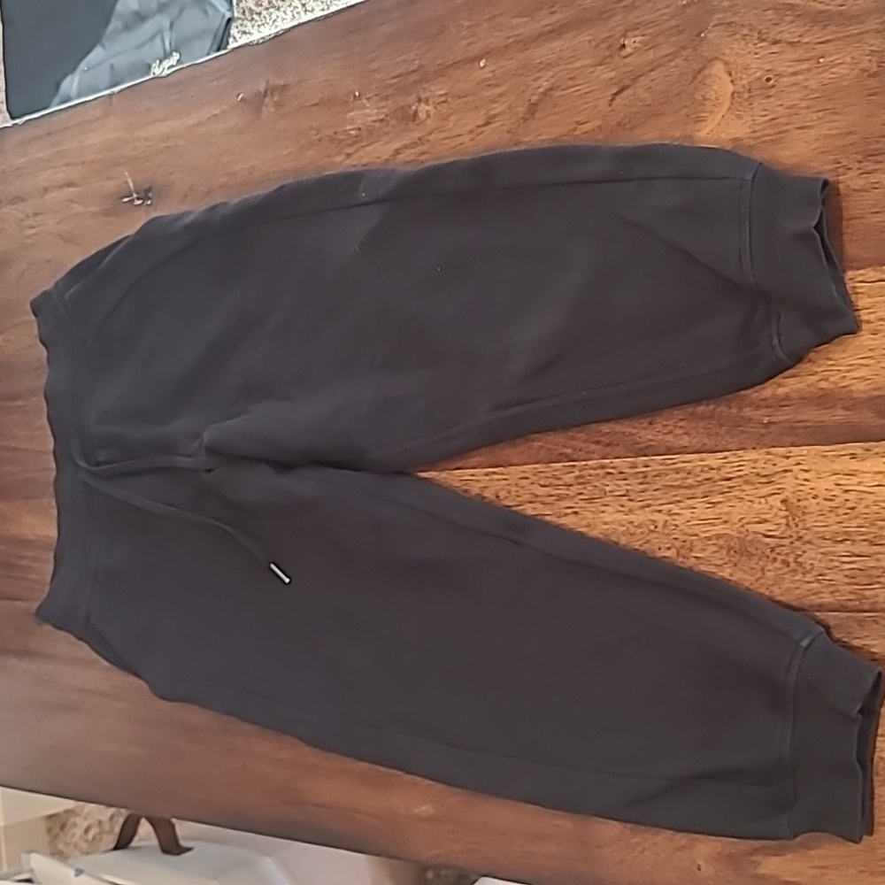 Lululemon Sweatpants Women 6 Black Scuba High Rise Relaxed Jogger Drawstring